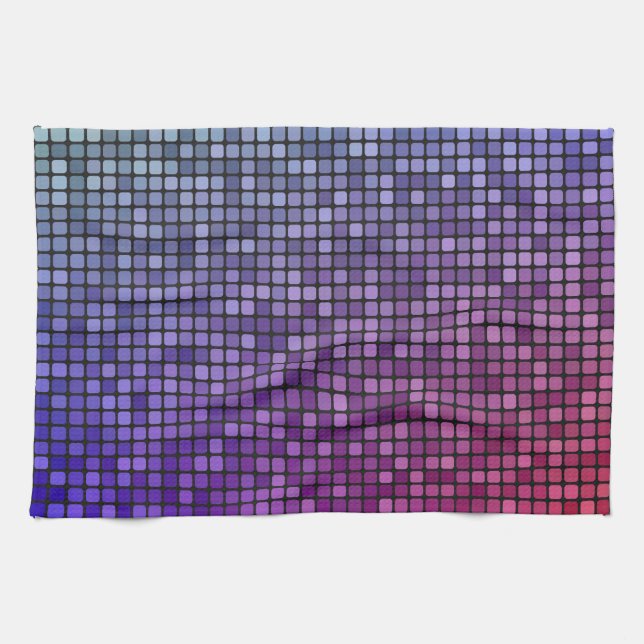 Mosaik för diskofeberPIXEL Kökshandduk (Horisontell)