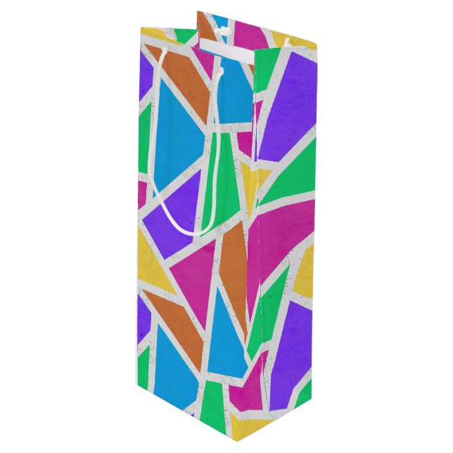 Mosaik för färg med ljus regnbåge (Framsidan Vinklad)