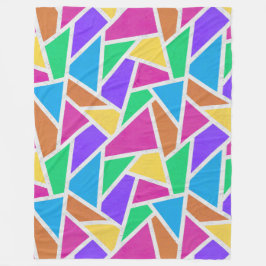 Mosaik för färg med ljus regnbåge fleecefilt