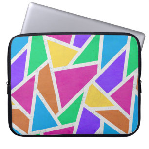 Mosaik för färg med ljus regnbåge laptop fodral