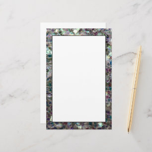 Mosaik från silver med liten färg brevpapper