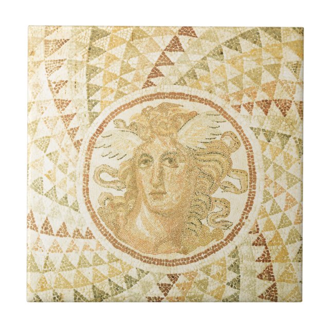 Mosaik i Athens, Grekland Kakelplatta (Framsidan)