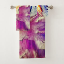 Mosaik i struktur i rosa gult och mjuk sågad