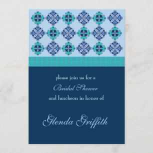 Mosaik Inbjudningskort för möhippan