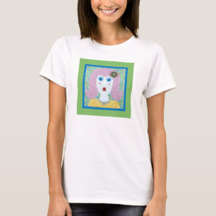 Mosaik - Ingrid med Grönt och Blue Gräns T Shirt