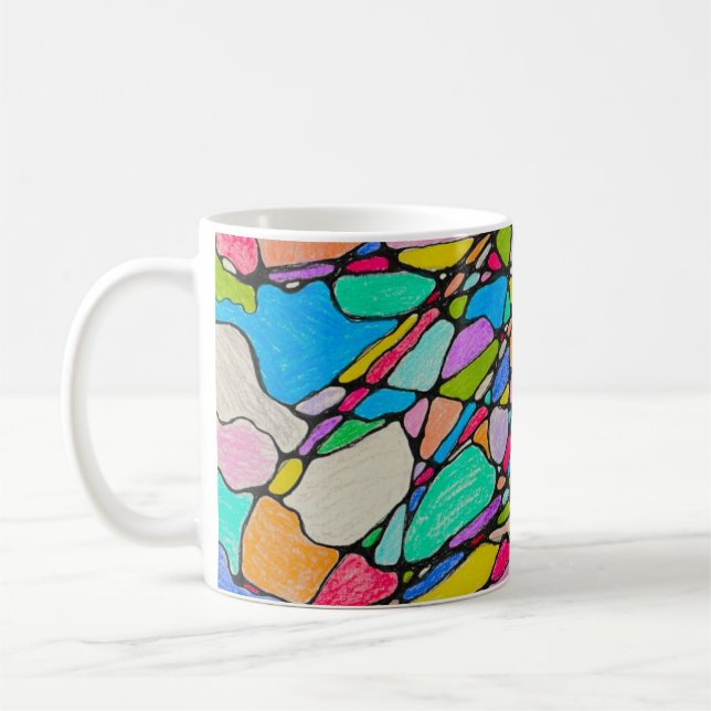 Mosaik Kaffemugg (Vänster)