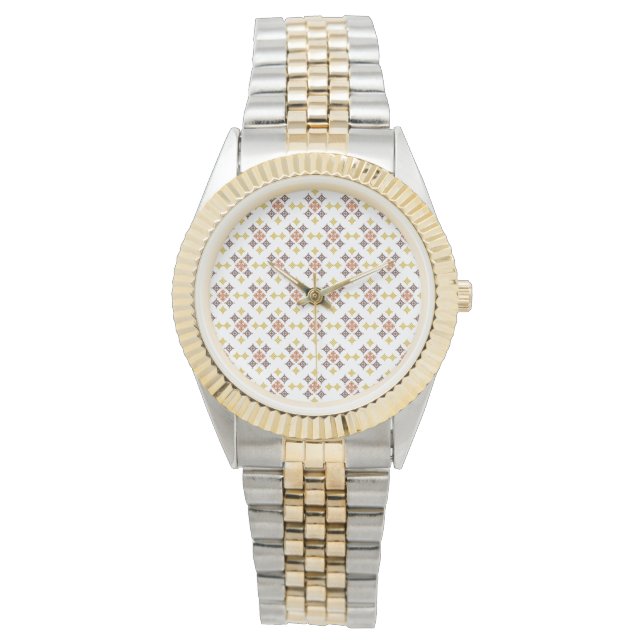 Mosaik korsmönster armbandsur (Framsida)