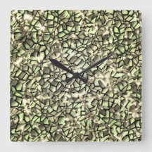 Mosaik lagrar i rått grönt sepia och gnistra