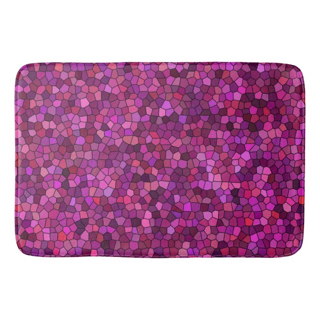Mosaik Lila Rosa  Badrumsmatta (Framsidan)