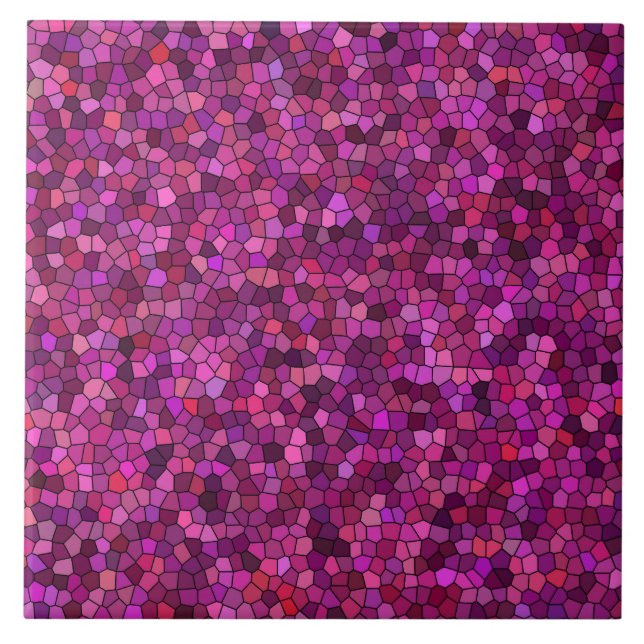 Mosaik Lila Rosa  Kakelplatta (Framsidan)