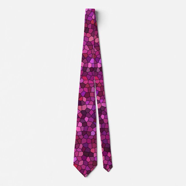 Mosaik Lila Rosa  Slips (Framsida)