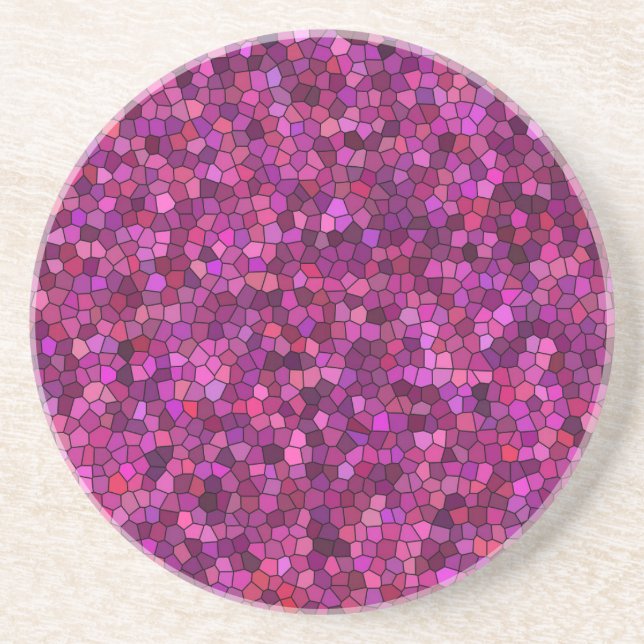 Mosaik Lila Rosa  Underlägg (Framsidan)