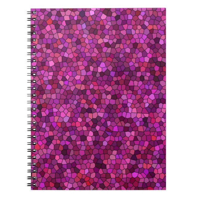 Mosaik Lilas Rosa Anteckningsbok (Framsidan)
