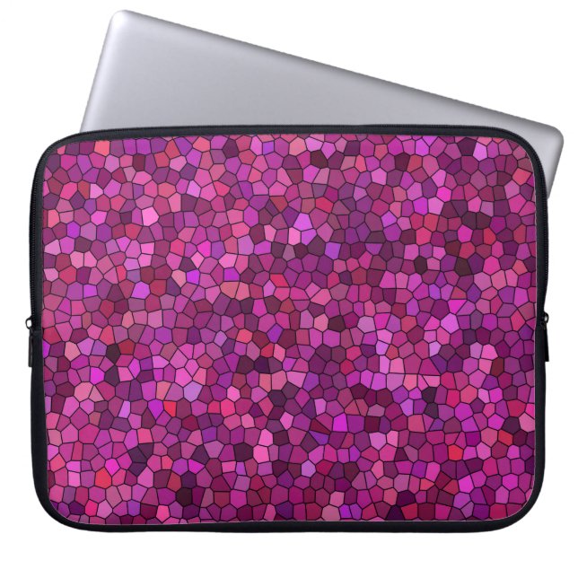 Mosaik Lilas Rosa Laptop Fodral (Framsidan)