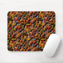 Mosaik med en blandning av röda och skurna överton
