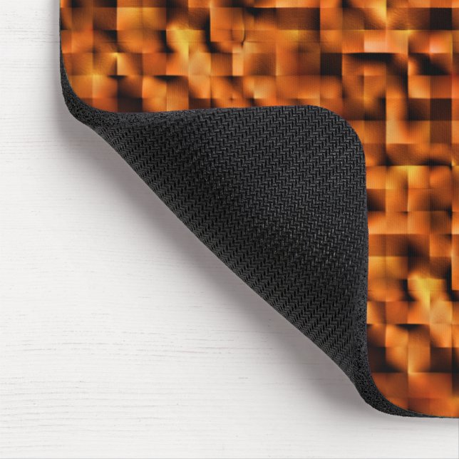 Mosaik med fläckar av djup röd till orange musmatta (Hörn)