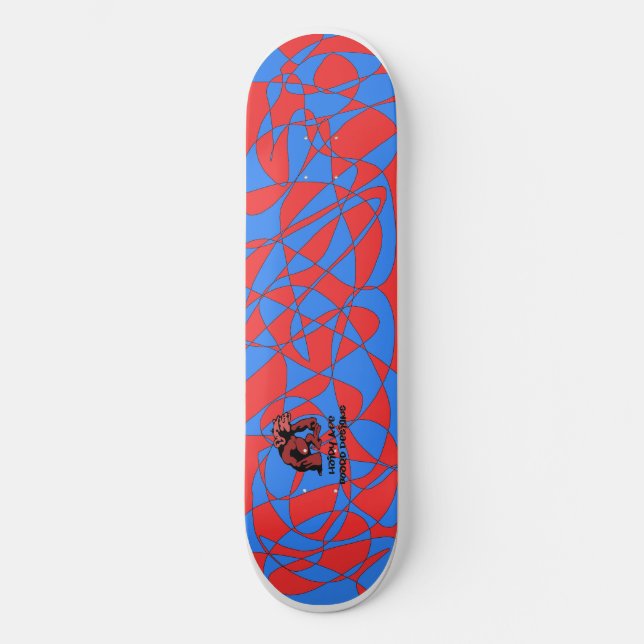 Mosaik Mini Skateboard Bräda 18,5 Cm (Framsida)