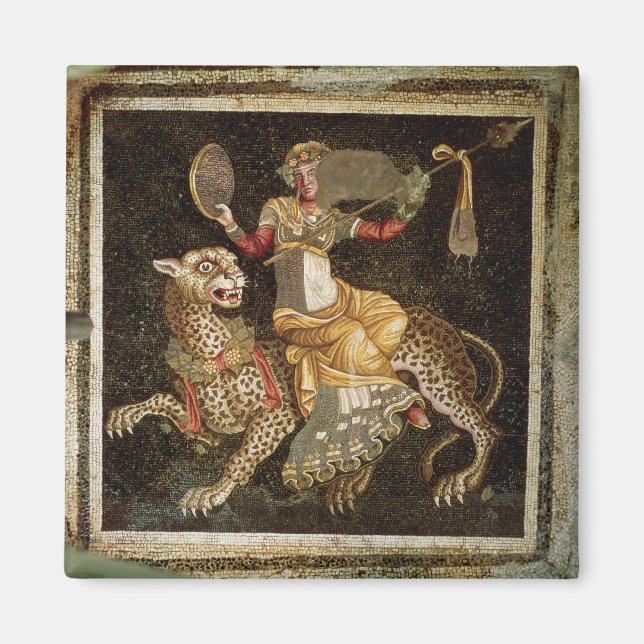 Mosaik of Dionysus ridning a Leopard c.180 AD Magnet (Framsidan)