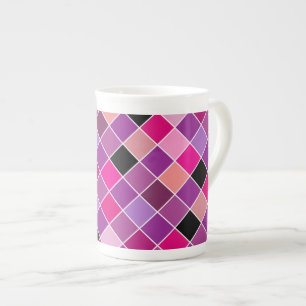 Mosaik på glas 10 benporslin mugg