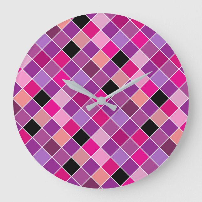 Mosaik på glas 10 stor klocka (Framsida)