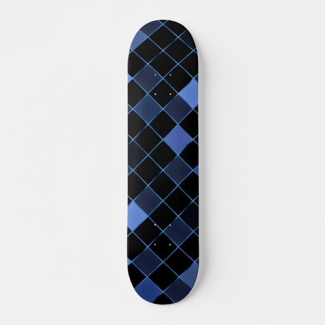 Mosaik på glas 6 mini skateboard bräda 18,5 cm (Framsida)