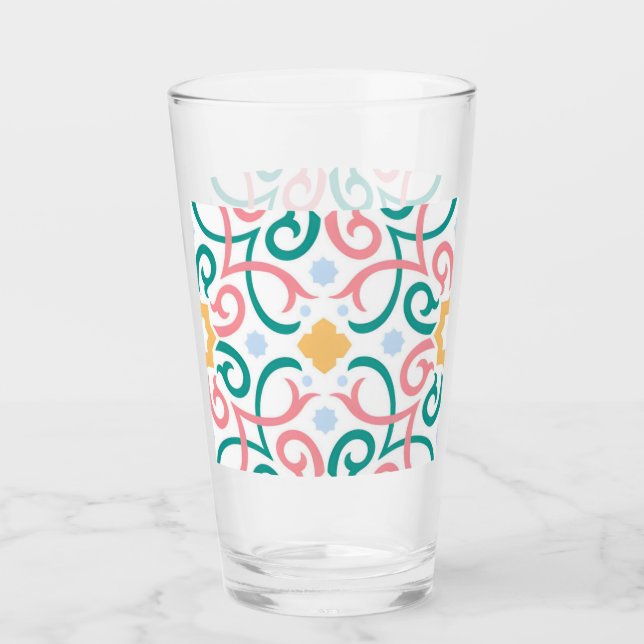 Mosaik/pastel/vår Glaskopp (Framsida)