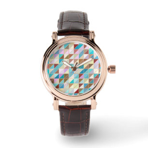 Mosaik - Pastellkritor och jordtoner Armbandsur