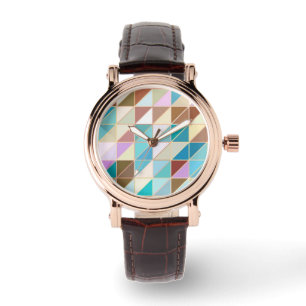 Mosaik - Pastellkritor och jordtoner Armbandsur