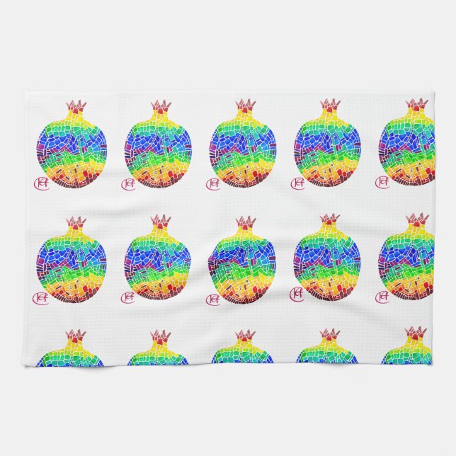 Mosaik Pomegranate Kitchen Towel Kökshandduk (Horisontell)