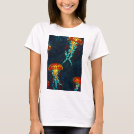 Mosaik-Quallen T Shirt