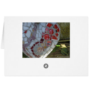 Mosaik-rot-Herzkarte Hälsningskort