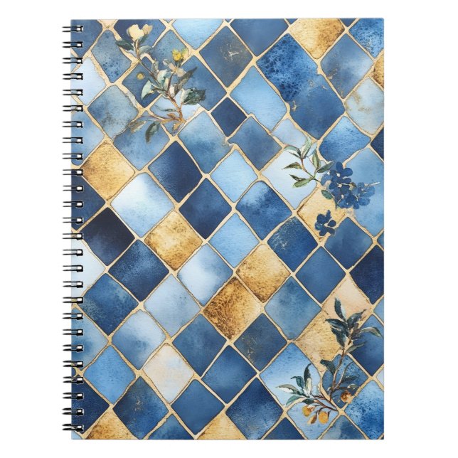 Mosaik som påminner om traditionella marockanska s anteckningsbok (Framsidan)