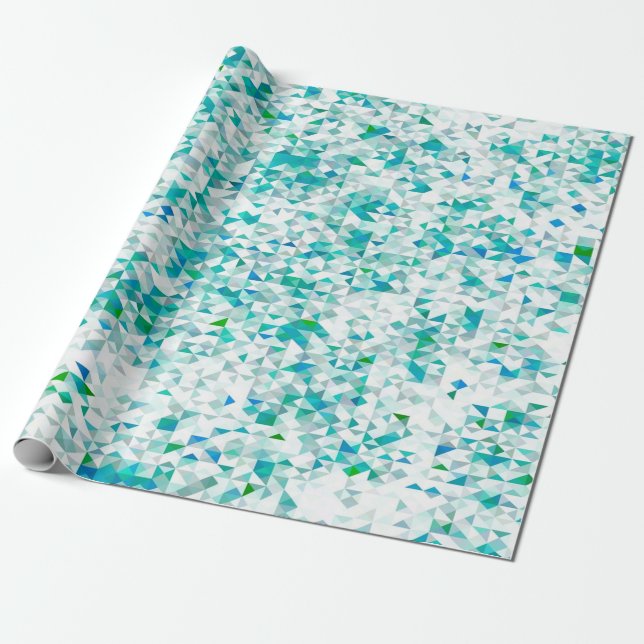 mosaik, turkos presentpapper (Utrullad)
