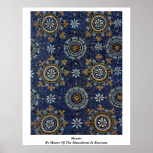 Mosaik vid ledar- av mausoleumen i Ravenna Poster