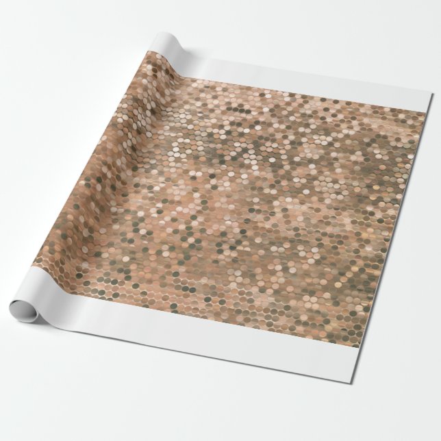 Mosaik-vintage med abstrakt och glo presentpapper (Utrullad)