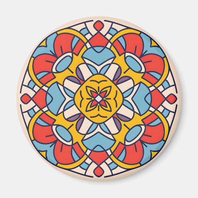 mosaikbågslax magnet (Framsidan)
