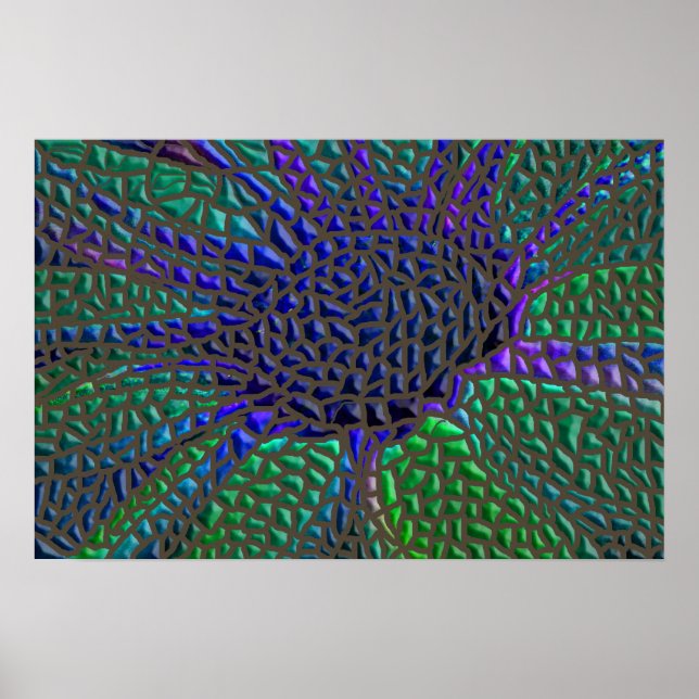 Mosaikblomma Poster (Framsidan)