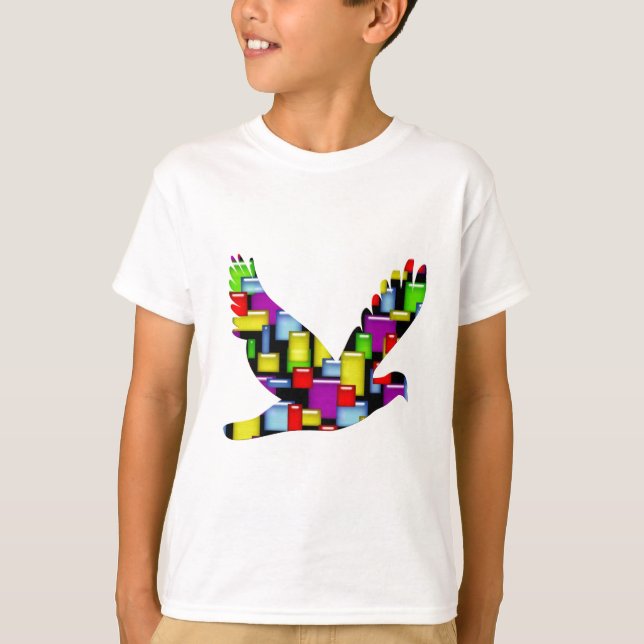mosaikdova t-shirt (Framsida)