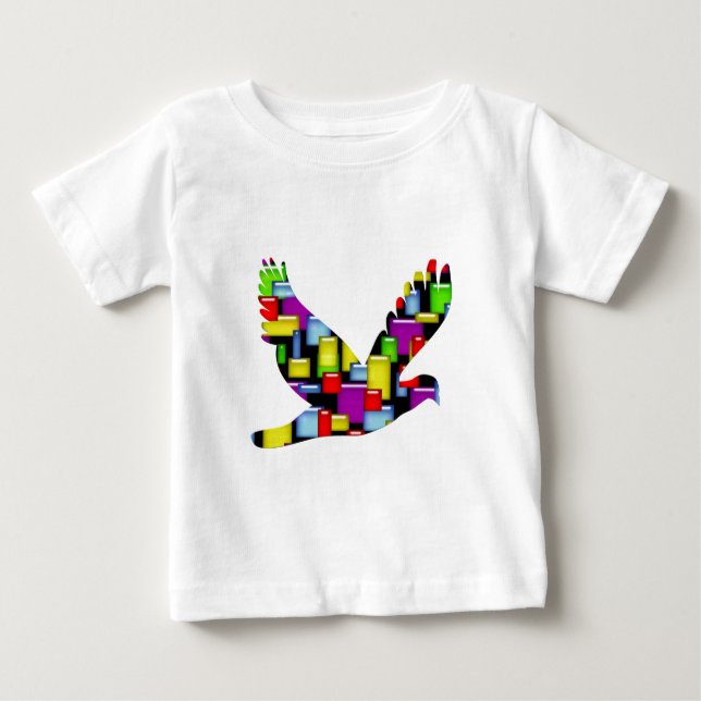 mosaikdova t shirt (Framsida)