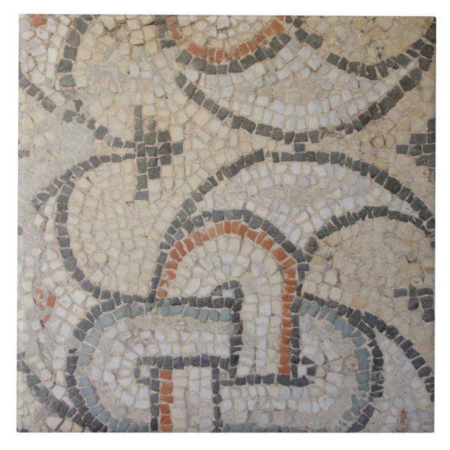  Mosaiker av Meydankapi, cirka 400-talet A.D. Kakelplatta (Framsidan)