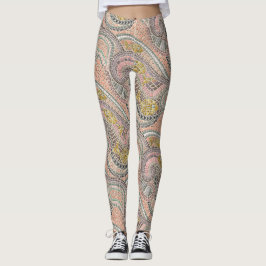 mosaikfiskpastel leggings