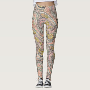 mosaikfiskpastel leggings