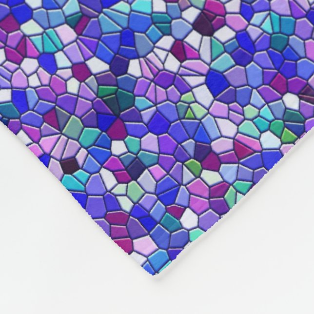 Mosaikglas Mönsterfilt Fleecefilt (Hörn)