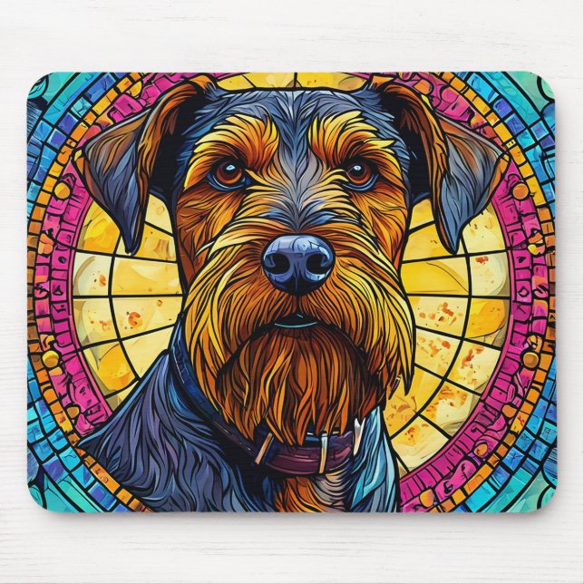 Mosaikhund skrivbordsdekoration Söt husdjursälskar Musmatta (Framsidan)