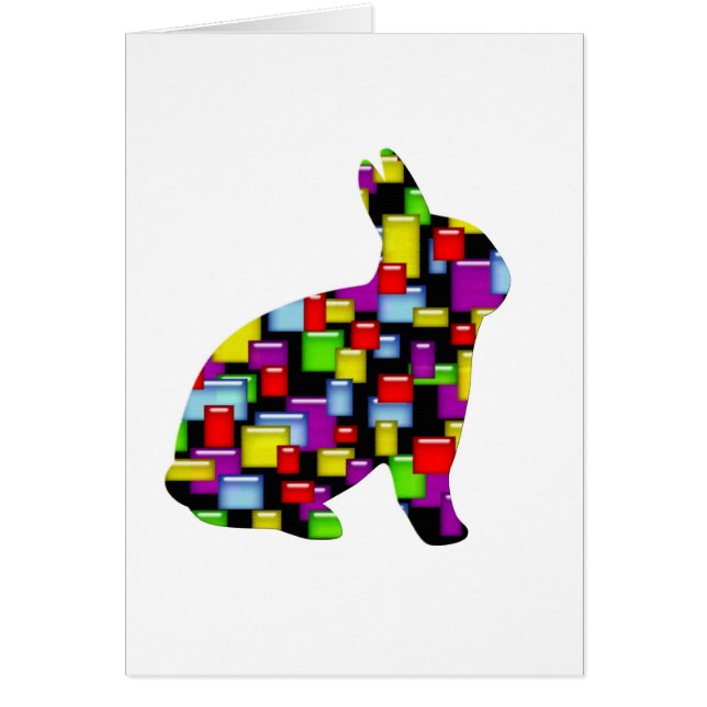 mosaikkanin hälsningskort (Framsidan)