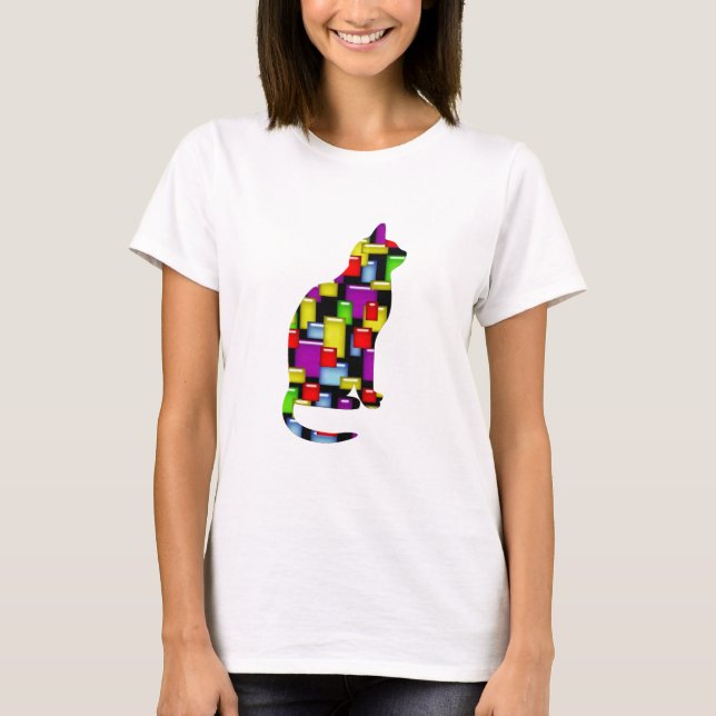 mosaikkkatt t shirt (Framsida)
