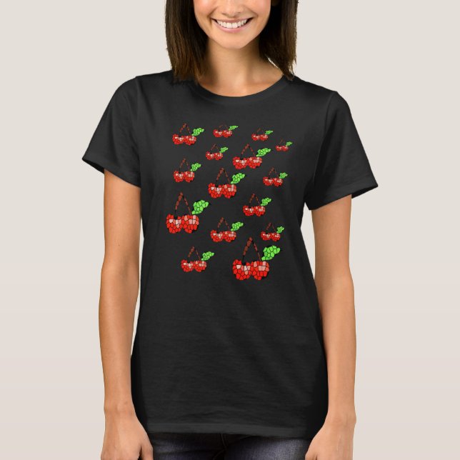 Mosaikkörsbär T Shirt (Framsida)