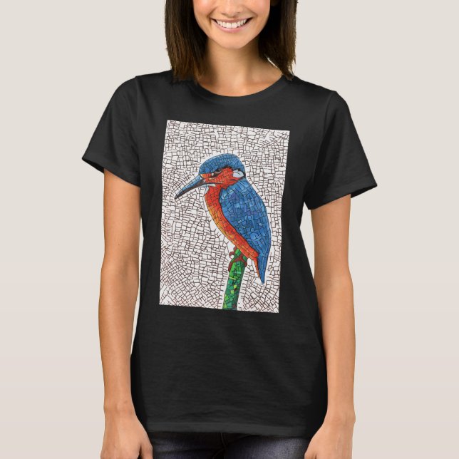 Mosaikkungsfiskare T Shirt (Framsida)