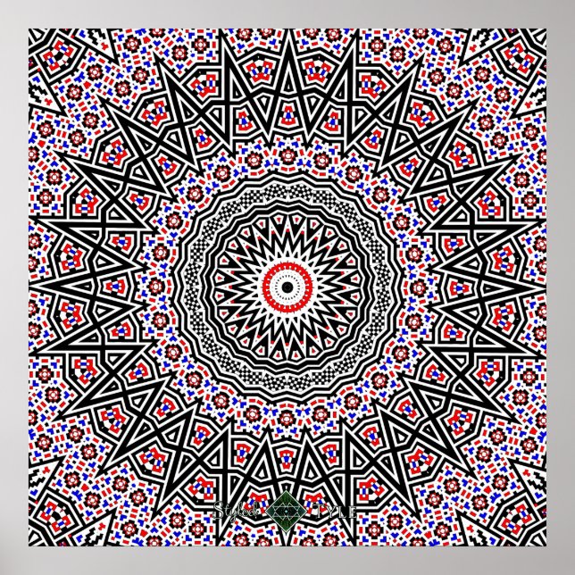 Mosaikmandala Poster (Framsidan)