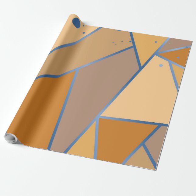 Mosaikmönster 14 presentpapper (Utrullad)